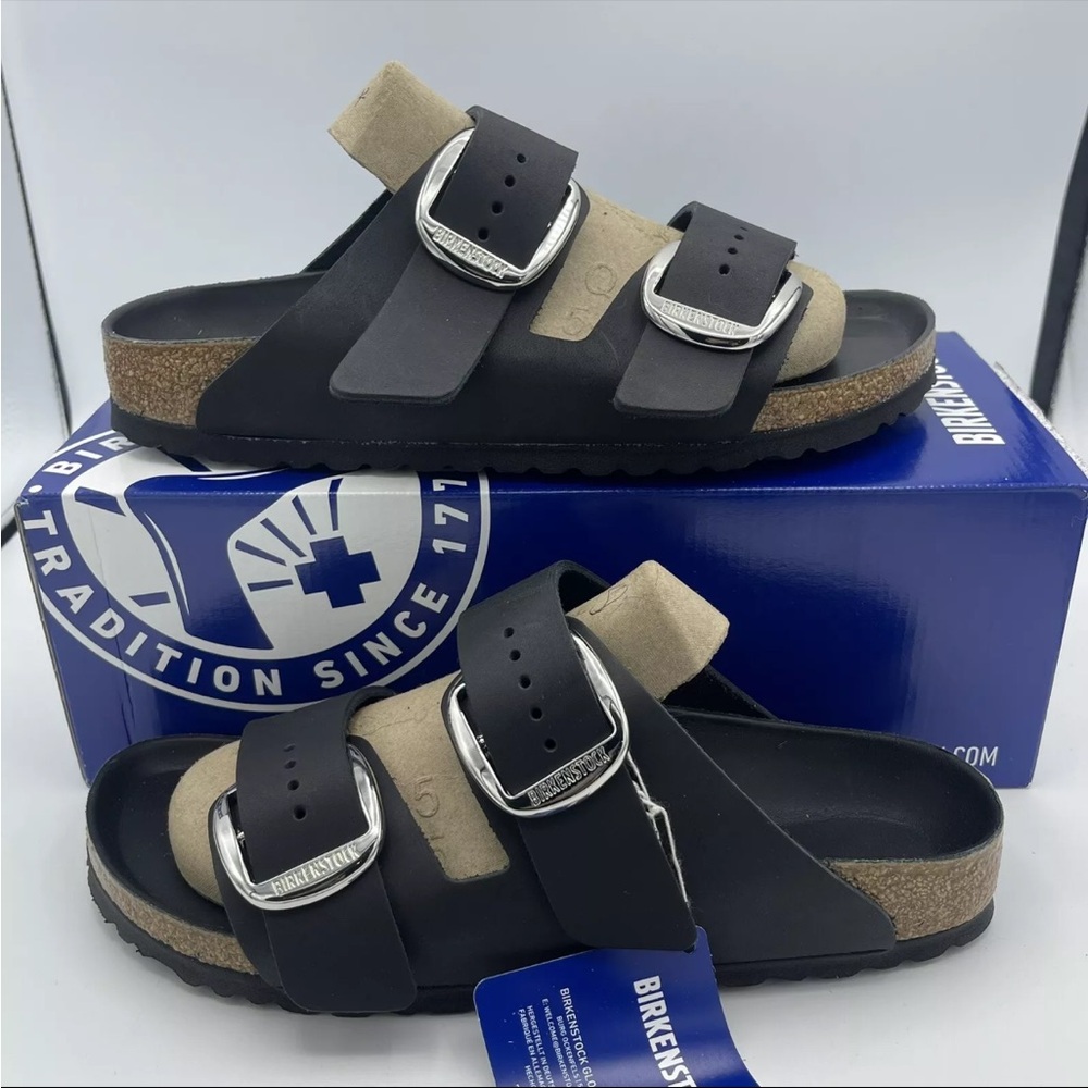 Birkenstock Black and Tan Sandals